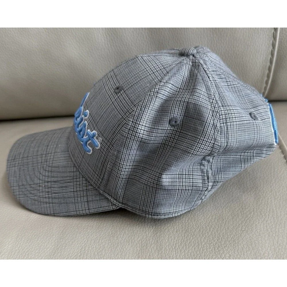 Titleist Golf Hat Glen plaid Embroidered Gray Adjustable Wool Blend EUC